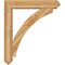 Ekena Millwork Thorton Arts and Crafts Rough Sawn Bracket w/ Offset Brace, Western Red Cedar, 8"W x 42"D x 48"H BKT0806X42X48THR03RWR - alternate 4